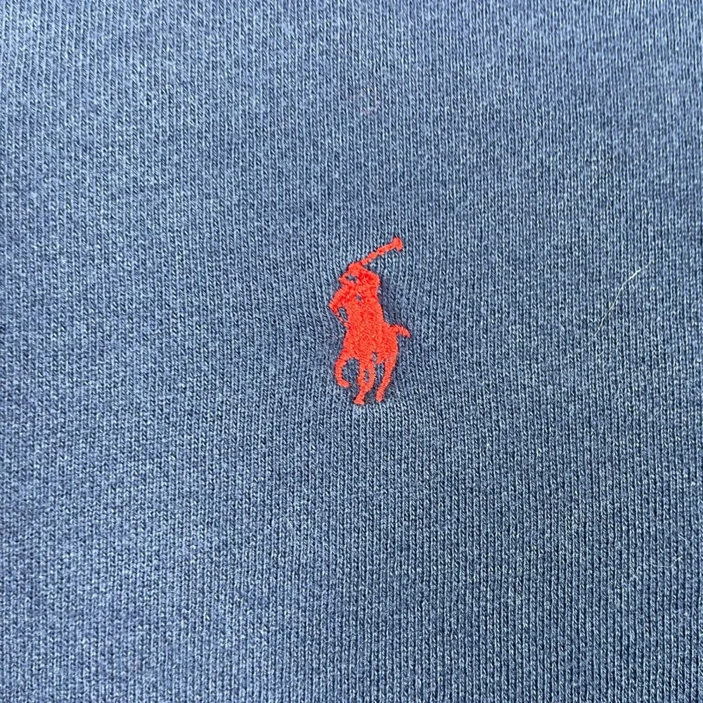 Vintage Polo Ralph Lauren Sweatshirt Mens Large Navy Blue Crewneck Fleece Preppy